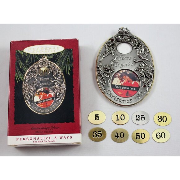 Hallmark Christmas Ornaments Lot w/Boxes 1989-2012 Football Angels Dad Santa - Picture 10 of 12